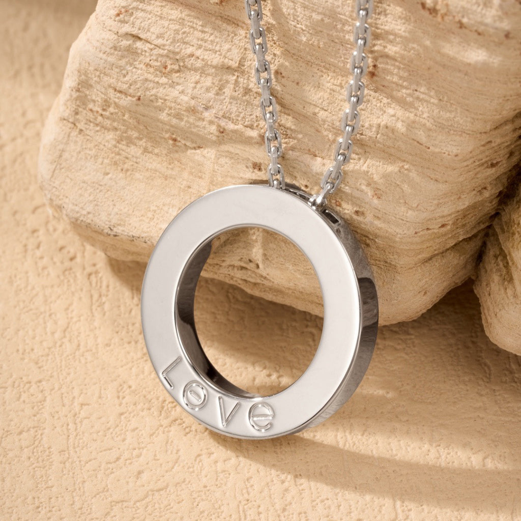 [Lumi Jewelery]LOVE NECKLACE 16MM  FULL DIAMOND