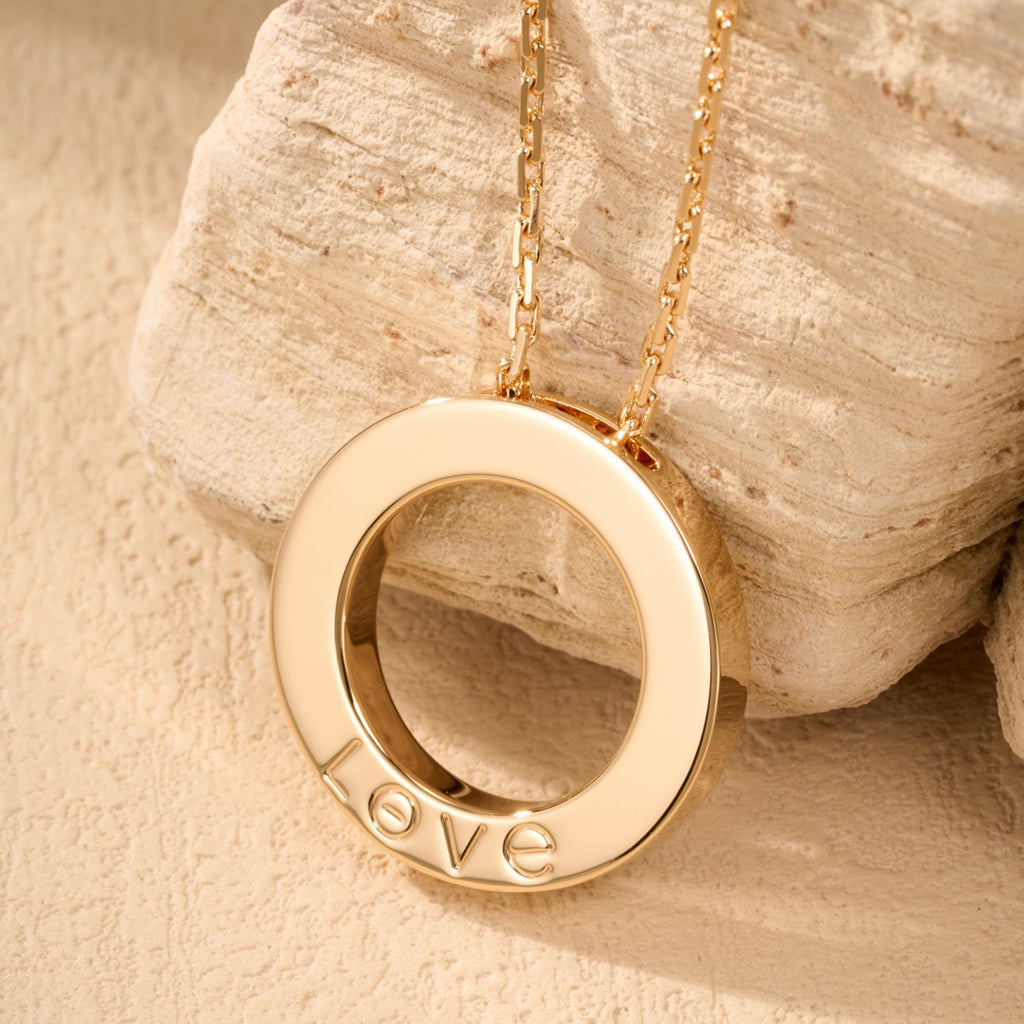 [Lumi Jewelery]LOVE NECKLACE 16MM  FULL DIAMOND