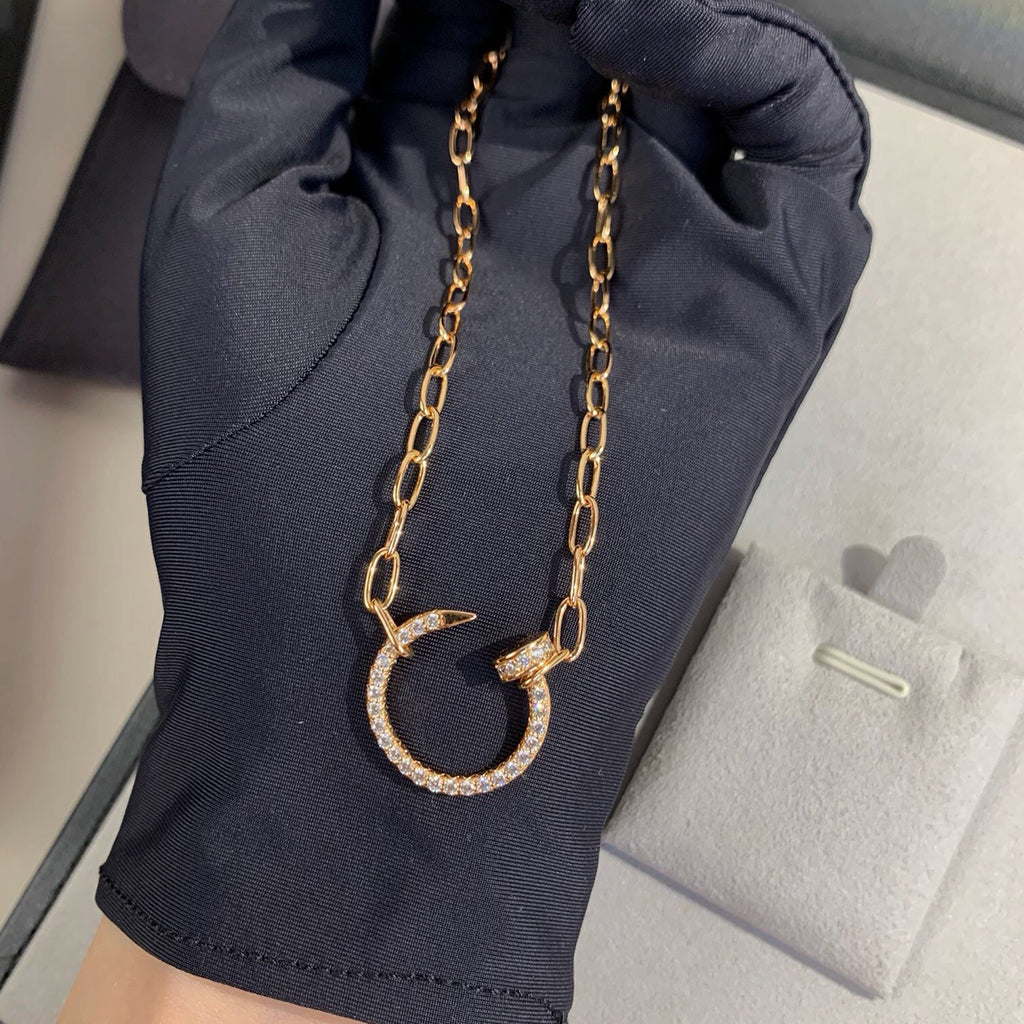 [Lumi] JUSTE NECKLACE FULL DIAMONDS