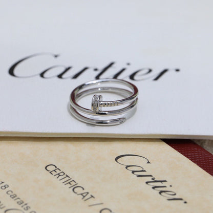 [Lumi Jewelery]JUSTE RING 4.8MM HALF DIAMOND