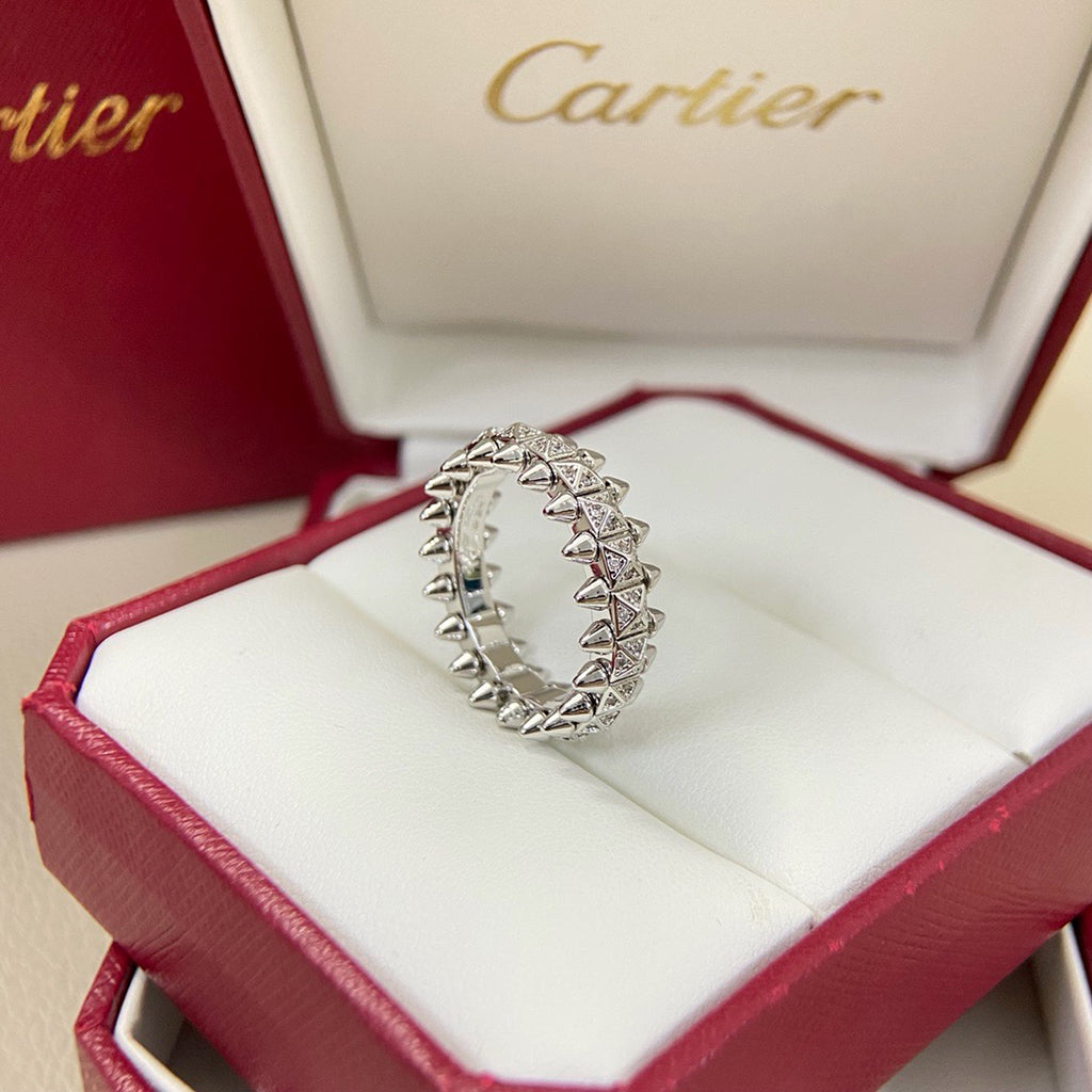 [Lumi Jewelery]CLASH 6.4MM SMALL FULL DIAMOND RING