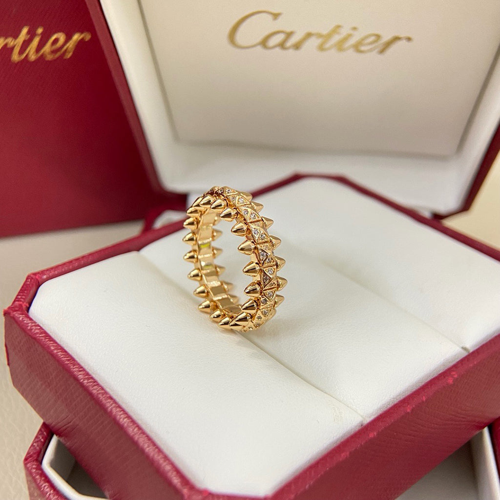 [Lumi Jewelery]CLASH 6.4MM SMALL FULL DIAMOND RING