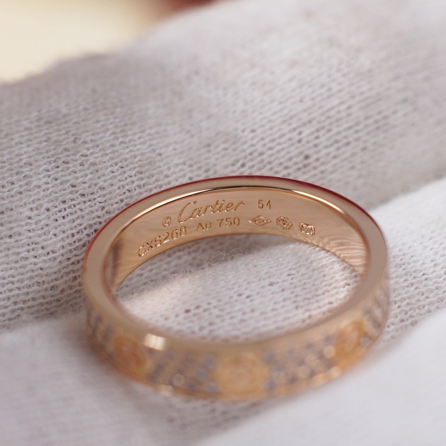 [Lumi Jewelery]LOVE RING 4.0MM DIAMOND PAVED