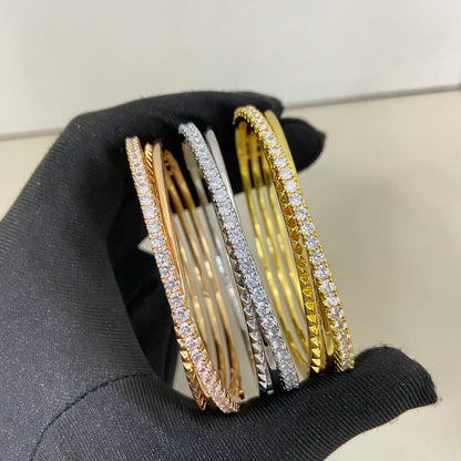 [Lumi Jewelery]ETINCELLE HALF-PAVED DIAMOND BRACELET