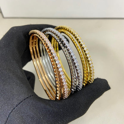 [Lumi Jewelery]ETINCELLE HALF-PAVED DIAMOND BRACELET