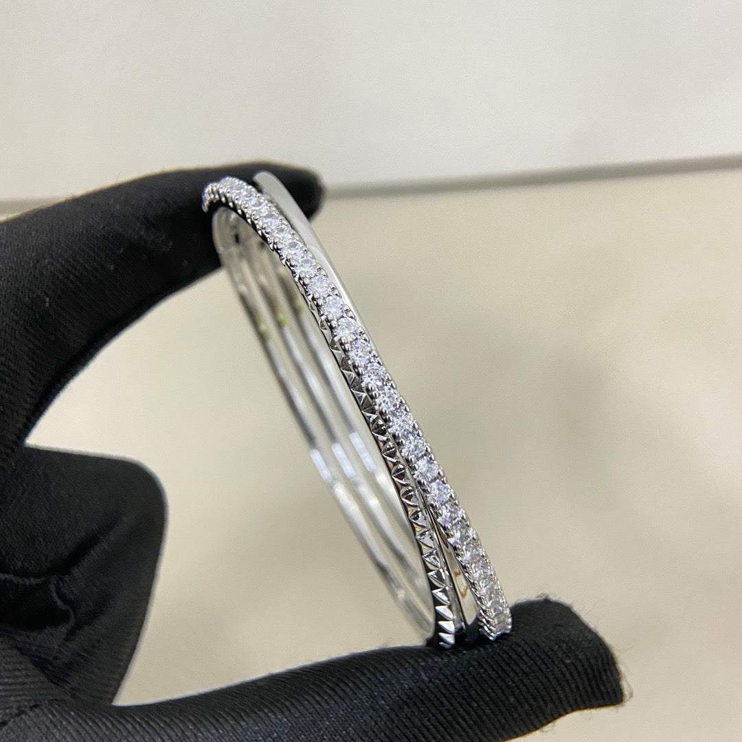 [Lumi Jewelery]ETINCELLE HALF-PAVED DIAMOND BRACELET