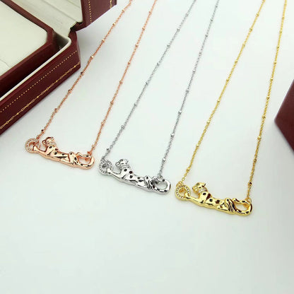 [Lumi Jewelery]PANTHERE FULL DIAMOND NECKLACE