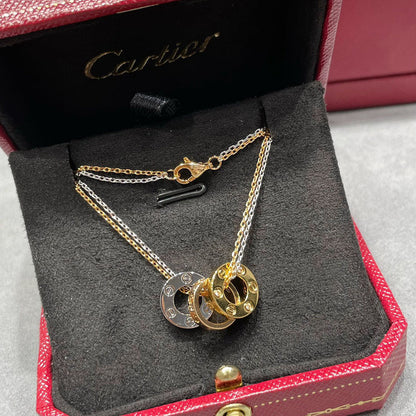 [Lumi Jewelery]LOVE 6 DIAMOND PENDANT NECKLACE