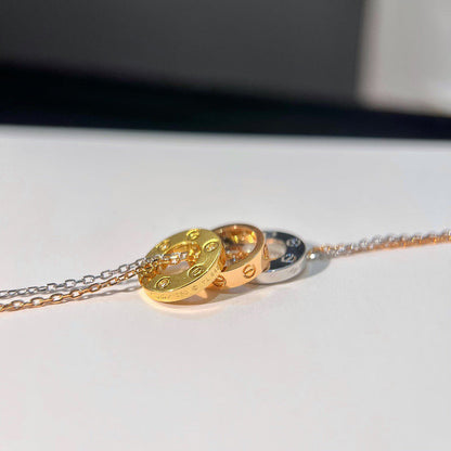 [Lumi Jewelery]LOVE 6 DIAMOND PENDANT NECKLACE