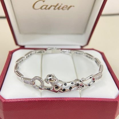 [Lumi Jewelery]PANTHERE HALF DIAMOND ON CHAIN BRACELET