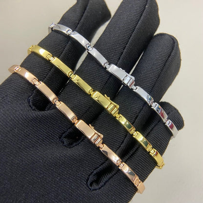 [Lumi Jewelery]PANTHERE HALF DIAMOND ON CHAIN BRACELET