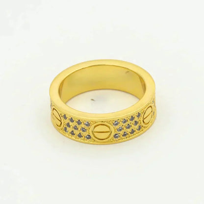 [Lumi Jewels]LOVE RING 5.5MM DIAMONDS PAVED