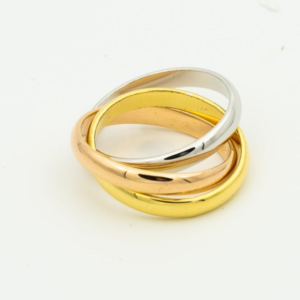 [Lumi Jewels]TRINITY RING GOLD PINK GOLD SILVER