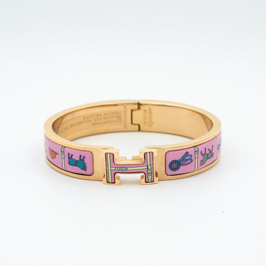 [Lumi Jewels]H PINK GOLD BRACELET PINK CERAMIC