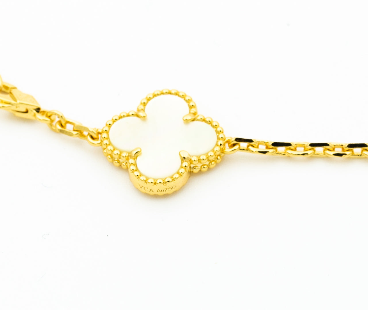 [Lumi Jewels]CLOVER BRACELET 5 MOTIFS ONYX MOP