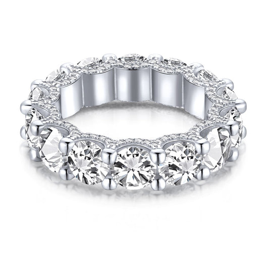 [Lumi Jewels]Gorgeous Round Cut Tennis Ring