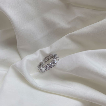 [Lumi Jewels]Elegant Princess Cut Tennis Ring