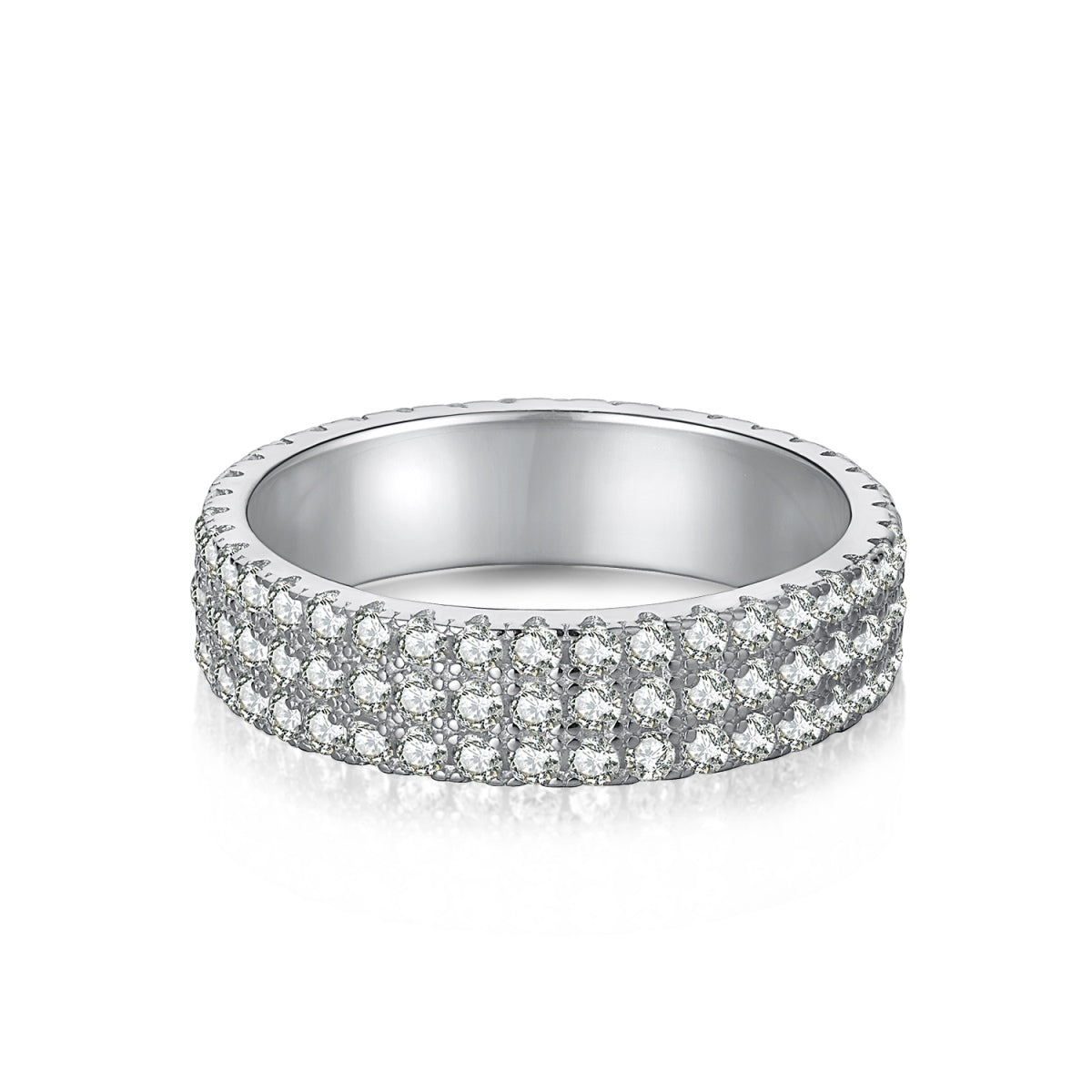 [Lumi Jewels]Dainty Round Cut Tennis Ring