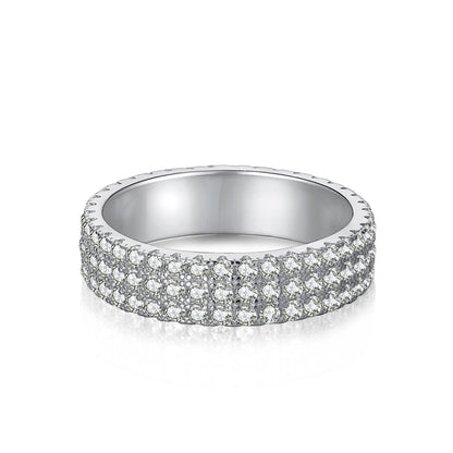 [Lumi Jewels]Dainty Round Cut Tennis Ring