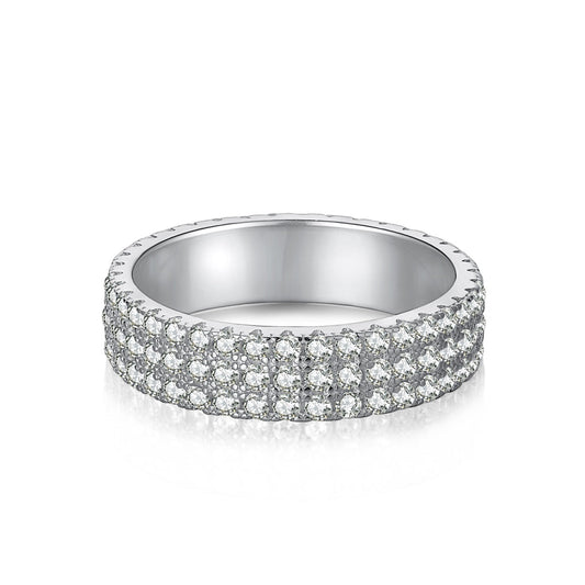 [Lumi Jewels]Dainty Round Cut Tennis Ring