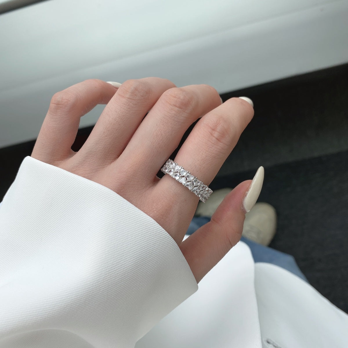 [Lumi Jewels]Sparkling Full Heart Ring