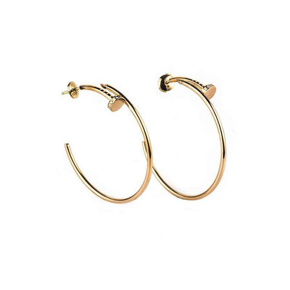 [Lumi Jewels]JUSTE EARRINGS GOLD DIAMONDS 1.8MM