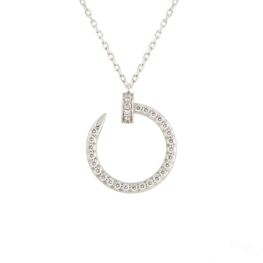 [Lumi Jewels]JUSTE NECKLACE SILVER DIAMONDS