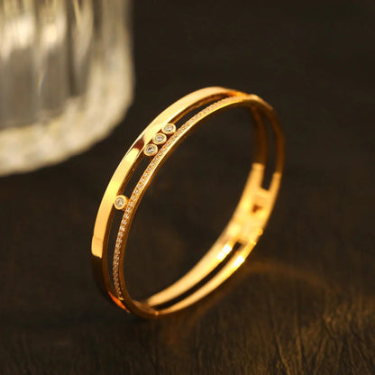 [Lumi]Move Romane Diamond Bangle Bracelet