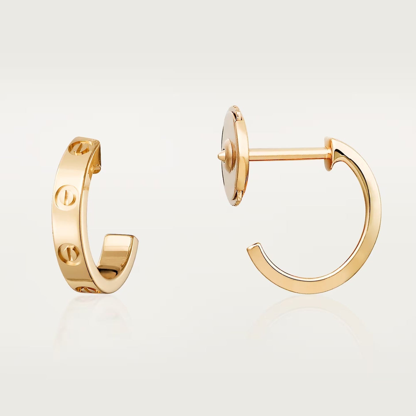 [Lumi Jewelery]LOVE EARRINGS 2.65 MM NO DIAMOND SMALL