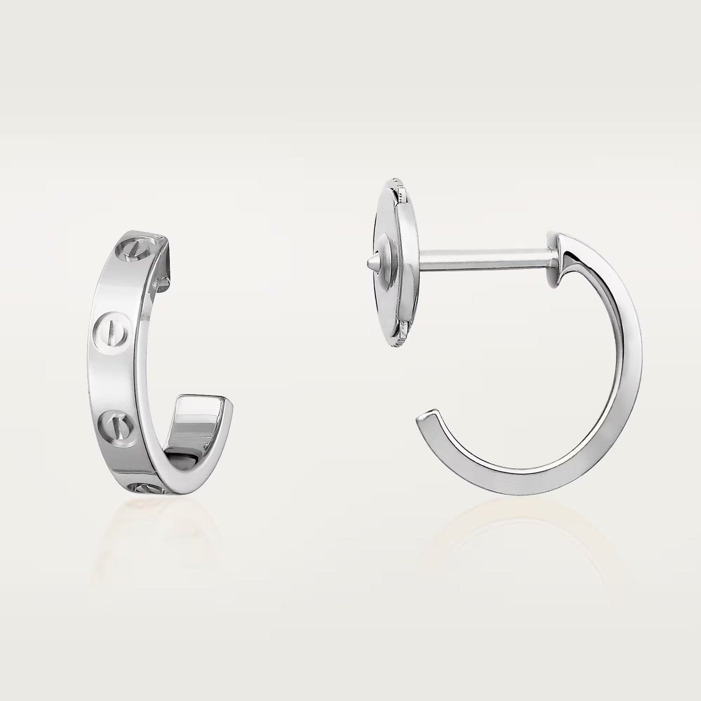 [Lumi Jewelery]LOVE EARRINGS 2.65 MM NO DIAMOND SMALL
