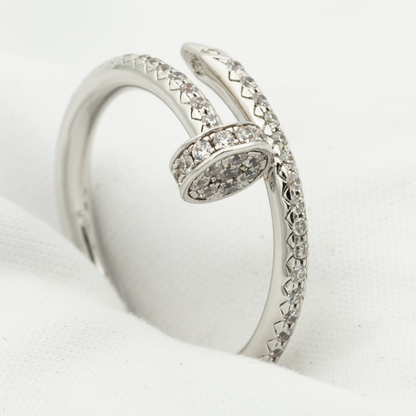 [Lumi Jewels]JUSTE RING 1.8MM SILVER DIAMONDS