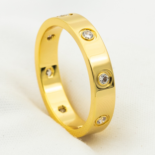 [Lumi Jewels]BAGUE LOVE 3.6MM 8 DIAMANTS