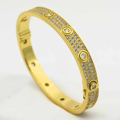 [Lumi Jewels]LOVE BRACELET 6.1MM DIAMOND-PAVED 10 BIG DIAMONDS