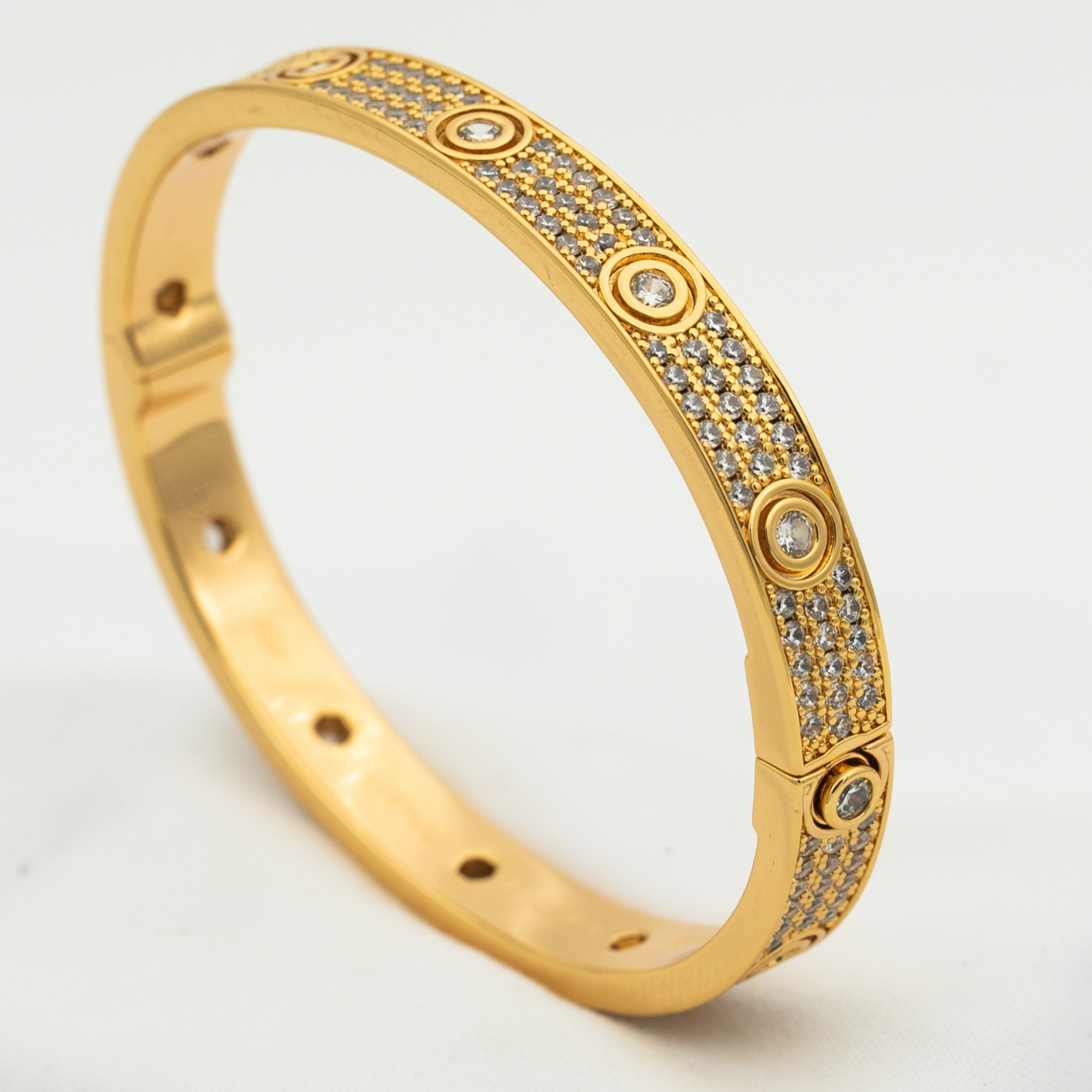 [Lumi Jewels]LOVE BRACELET 6.1MM DIAMOND-PAVED 10 BIG DIAMONDS