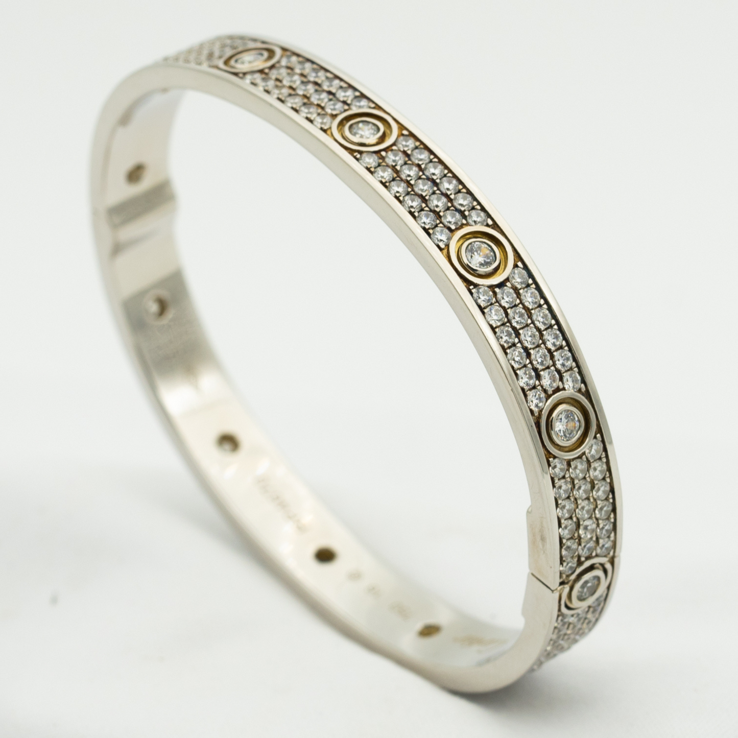 [Lumi Jewels]LOVE BRACELET 6.1MM DIAMOND-PAVED 10 BIG DIAMONDS