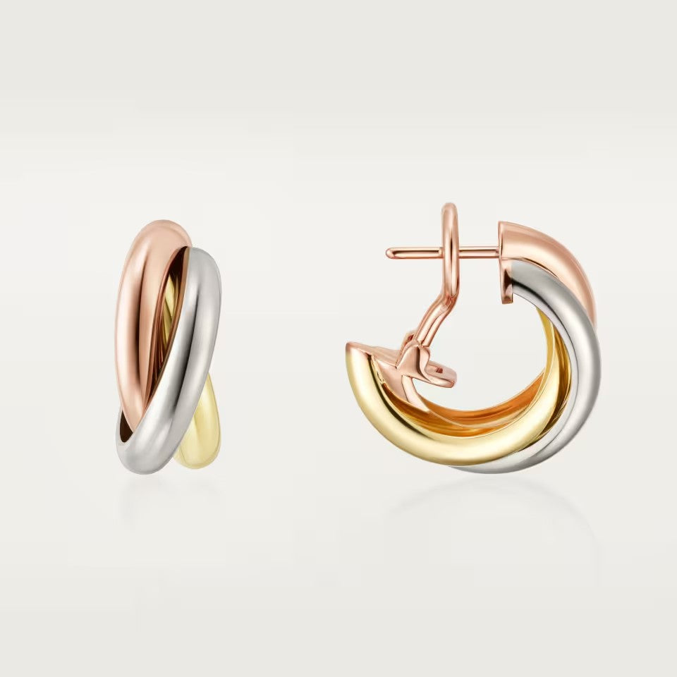 [Lumi Jewelery]TRINITY ON DIAMOND CLASSIC EARRINGS