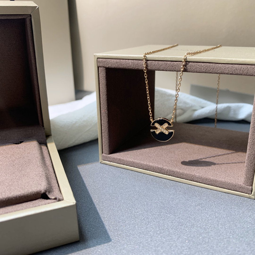 [Lumi Jewels]JEUX DE PINK GOLD DIAMOND NECKLACE