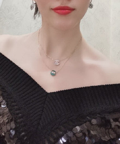 [Lumi Jewels]JEUX DE PINK GOLD DIAMOND NECKLACE