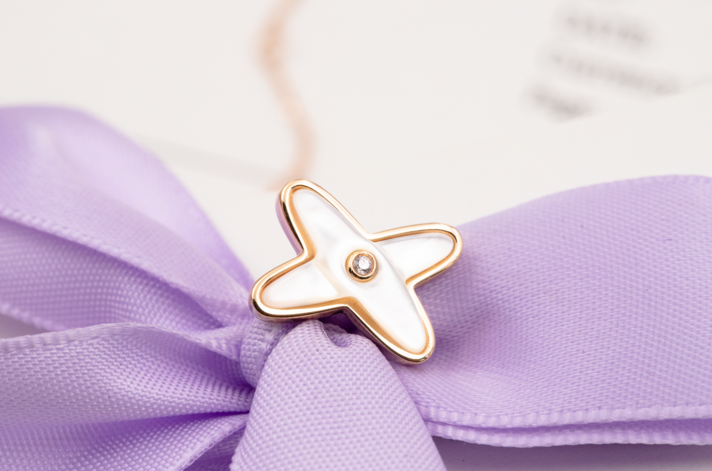 [Lumi Jewels]JEUX DE WHITE MOP ROSE GOLD DIAMOND EARRINGS