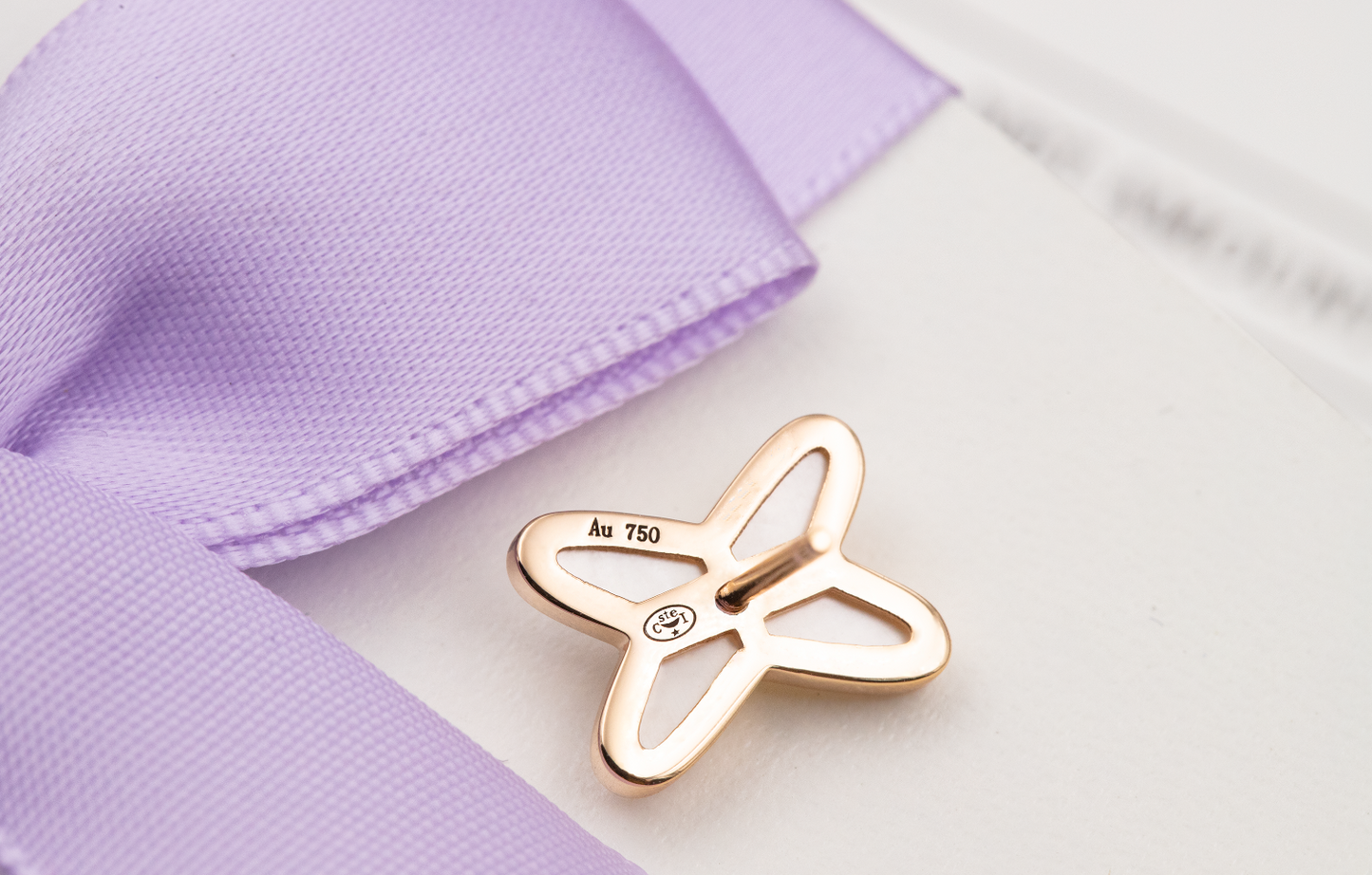 [Lumi Jewels]JEUX DE WHITE MOP ROSE GOLD DIAMOND EARRINGS