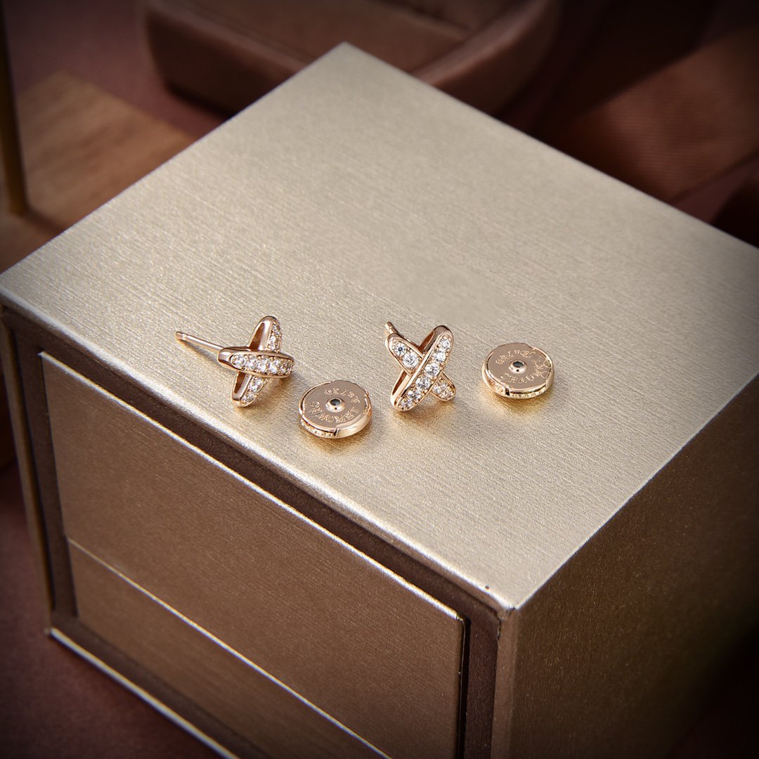 [Lumi Jewels]JEUX DE GOLD DIAMOND EARRINGS