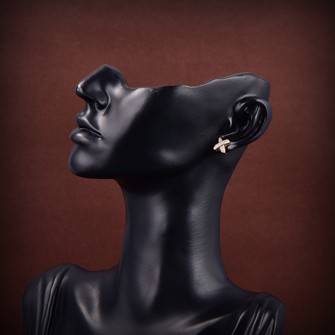 [Lumi Jewels]JEUX DE GOLD DIAMOND EARRINGS