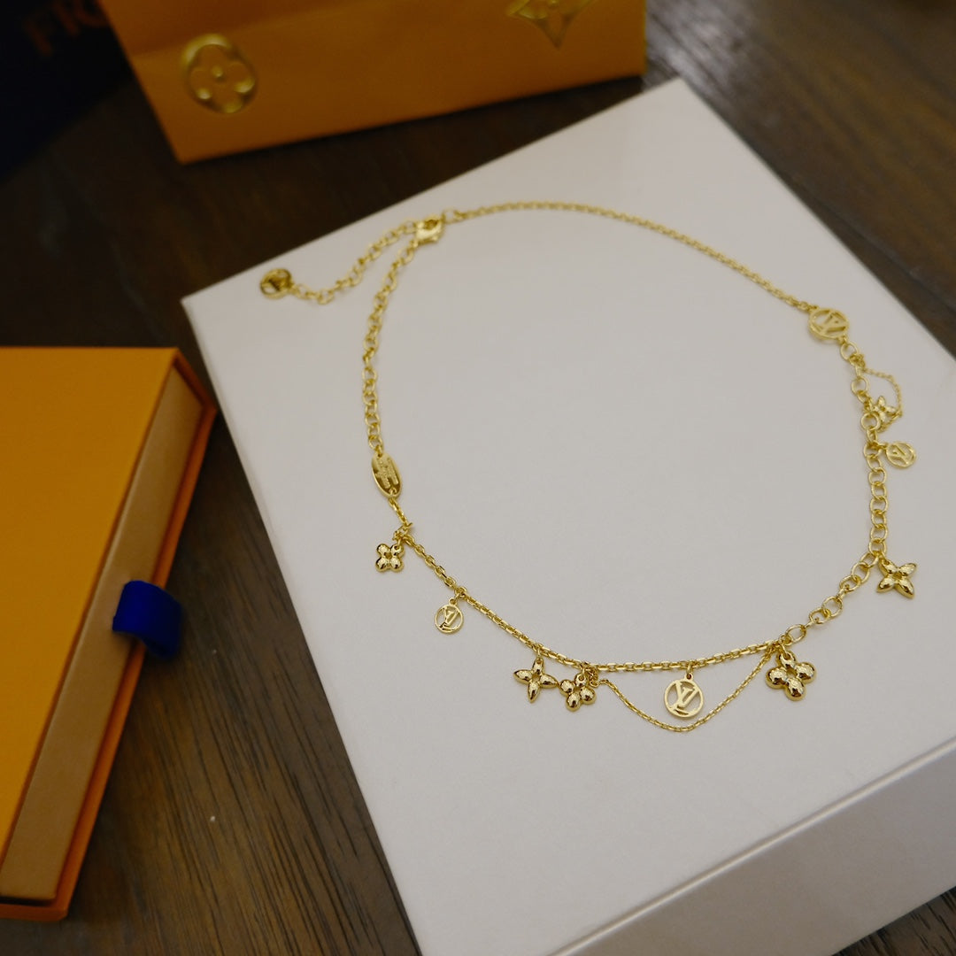[Lumi Jewels]BLOOMING SUPPLE NECKLACE BRASS