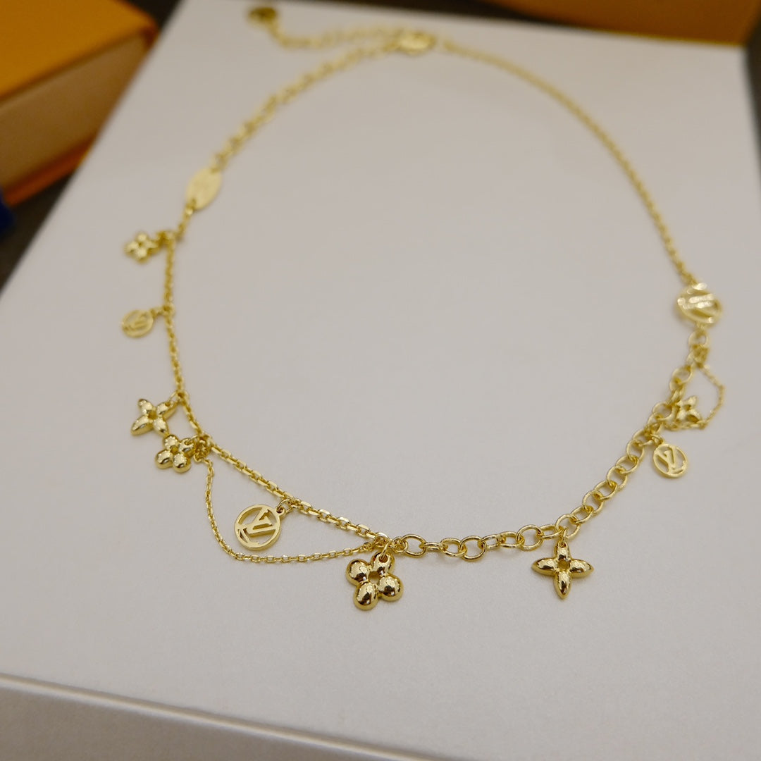 [Lumi Jewels]BLOOMING SUPPLE NECKLACE BRASS