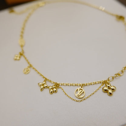 [Lumi Jewels]BLOOMING SUPPLE NECKLACE BRASS