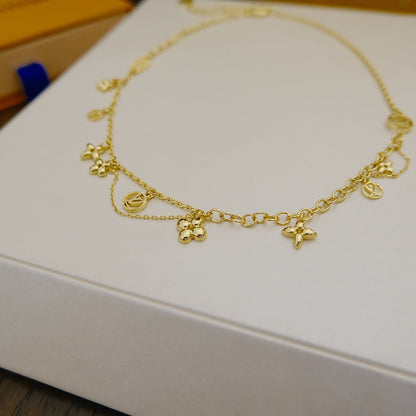 [Lumi Jewels]BLOOMING SUPPLE NECKLACE BRASS