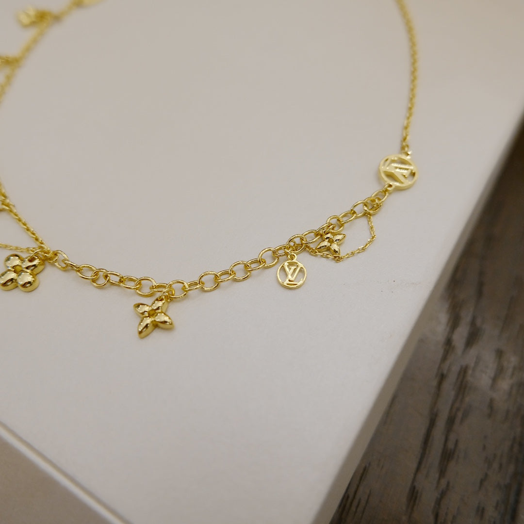 [Lumi Jewels]BLOOMING SUPPLE NECKLACE BRASS
