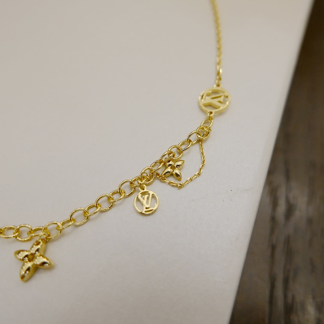 [Lumi Jewels]BLOOMING SUPPLE NECKLACE BRASS