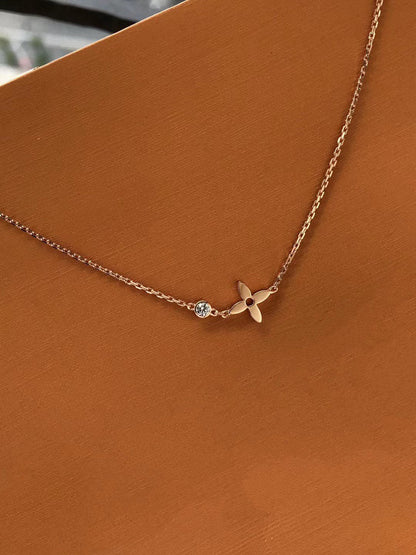 [Lumi Jewels]Pendentif BLOSSOM en or rose et diamants