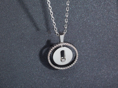 [Lumi]LUCKY MOVE PM NECKLACE SILVER DIAMOND